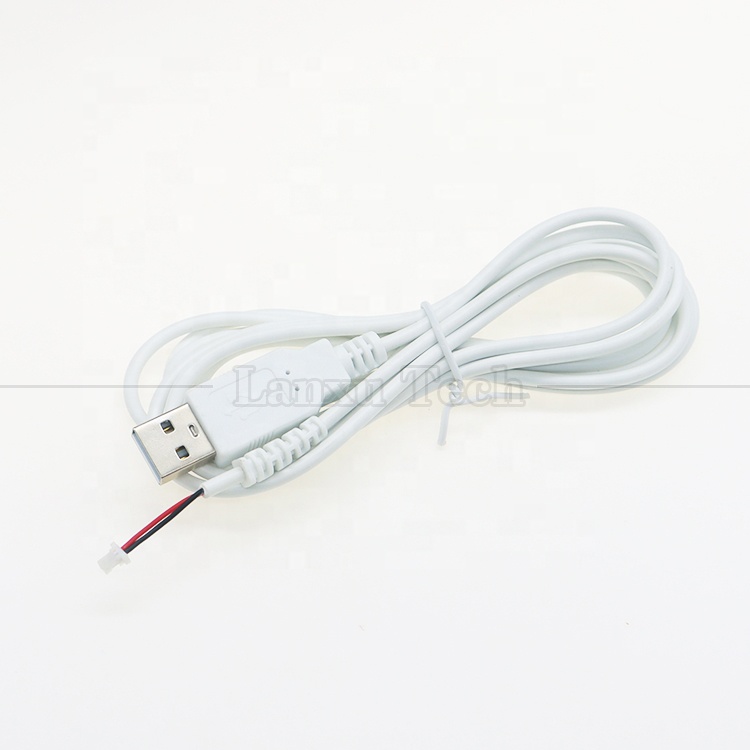 Custom Assembly USB A Male to JST 2pin 1.0mm 2.0mm 1.25mm Pitch SHR MX XH SH VH PH Connector Cable