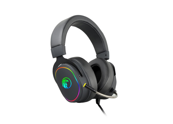 USB Plug Vibration Gaming Headset Headphone 50MM Steel Headband