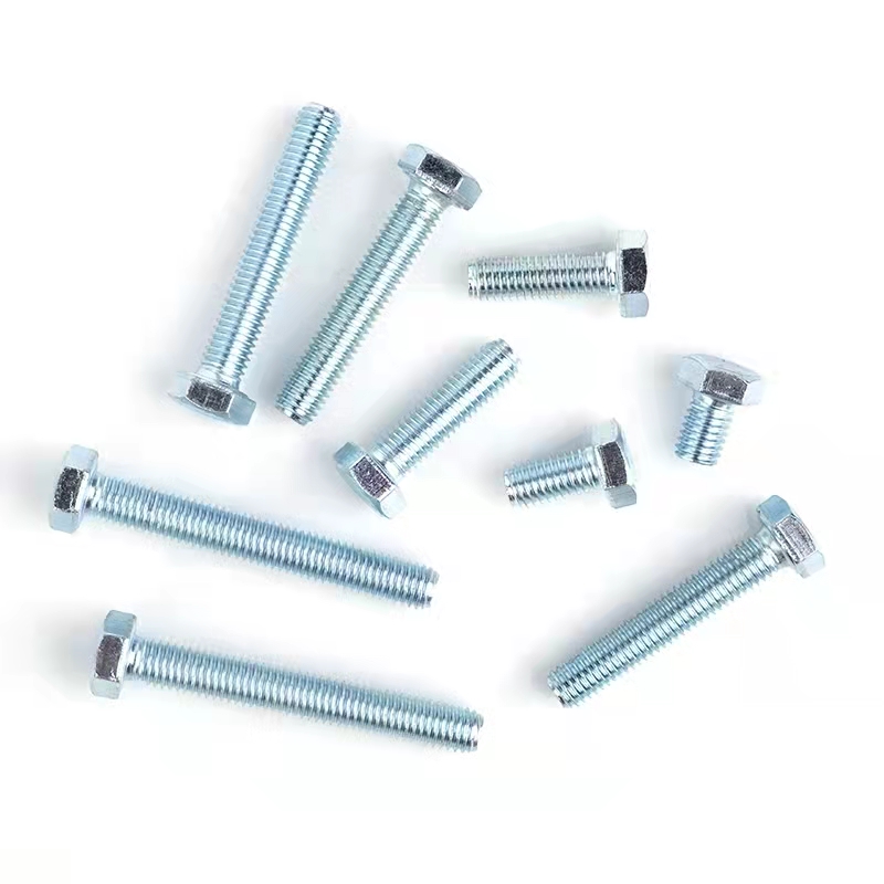 Factory Direct Hex Bolts 4.8 / 8.8 / 10.9 / 12.9 Carbon / Stainless Steel Hex Bolts And Nuts