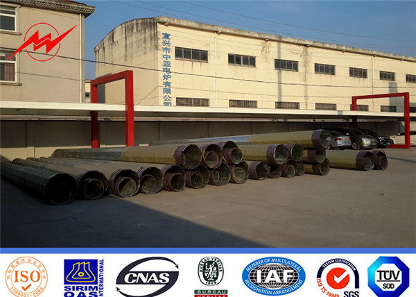 10m15m 20m Polygon Outdoor Lighting Poles, Street Light Solar Poles Galvanization Steel