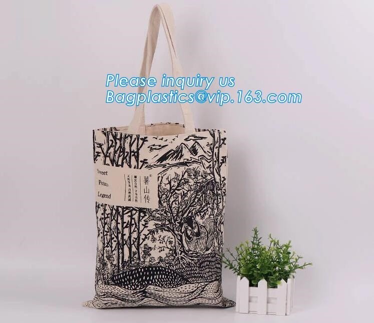 Reusable 100% Cotton Canvas Bag Canvas Tote Bags Convenient Environmentally Grocery Shopping Bags,zipper canvas bag cott