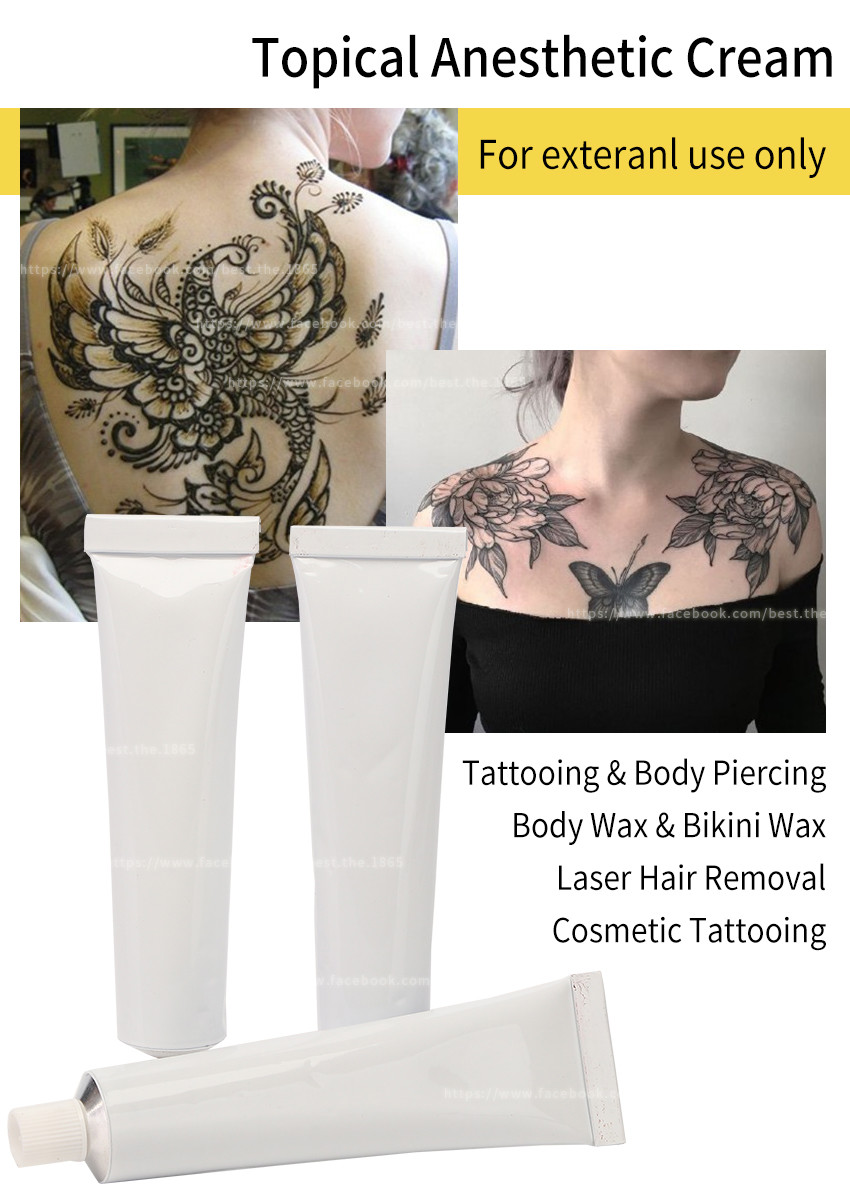 Waxing Tattoo Painless White Tube 30G Numb Anesthetic Cream White 30g Lidocaine Topical Cream