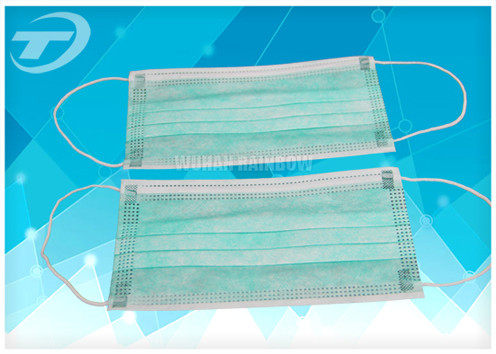 Nonwoven face mask 3ply , 17.5 x 9.5cm , used in hospital / industrial