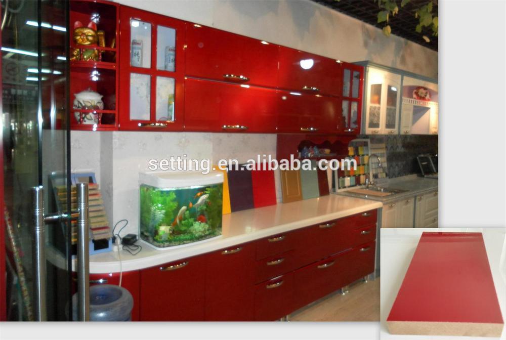 E1 grade UV MDF board for kitchen and Wardrop