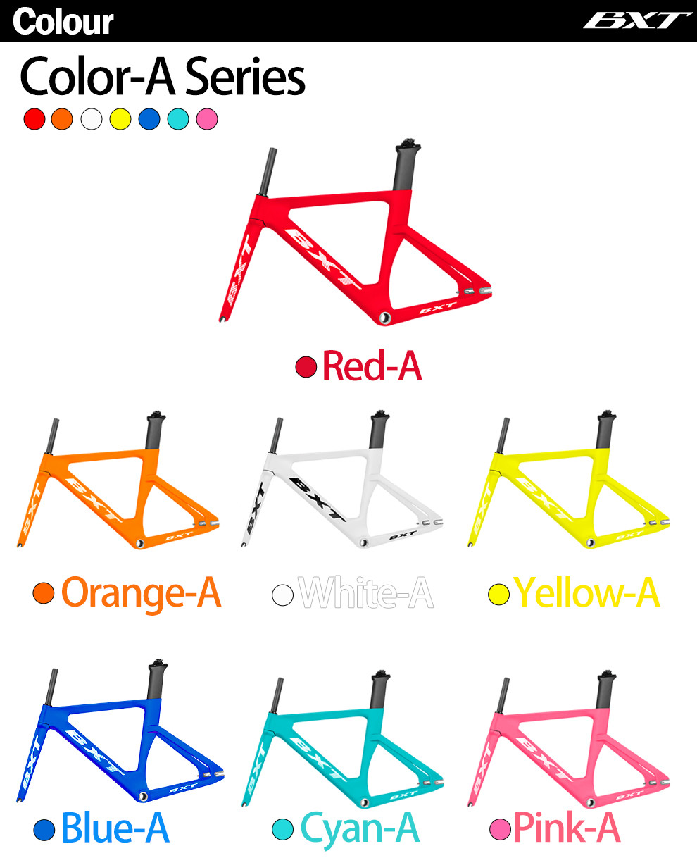 700C Full Carbon Track Bike Frame Bicycle Track Frameset Aero Shaping Black Matte