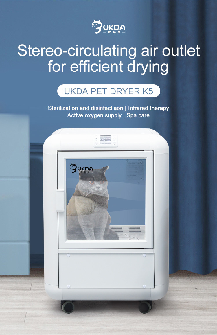 Blue Dog Drying Cabinet Automatic Grooming With Temperature Sensor