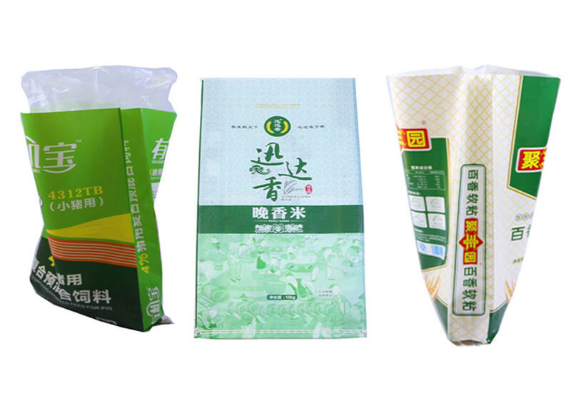 Printed PP Woven Packaging Bags , 10Kg Polypropylene Rice Sack