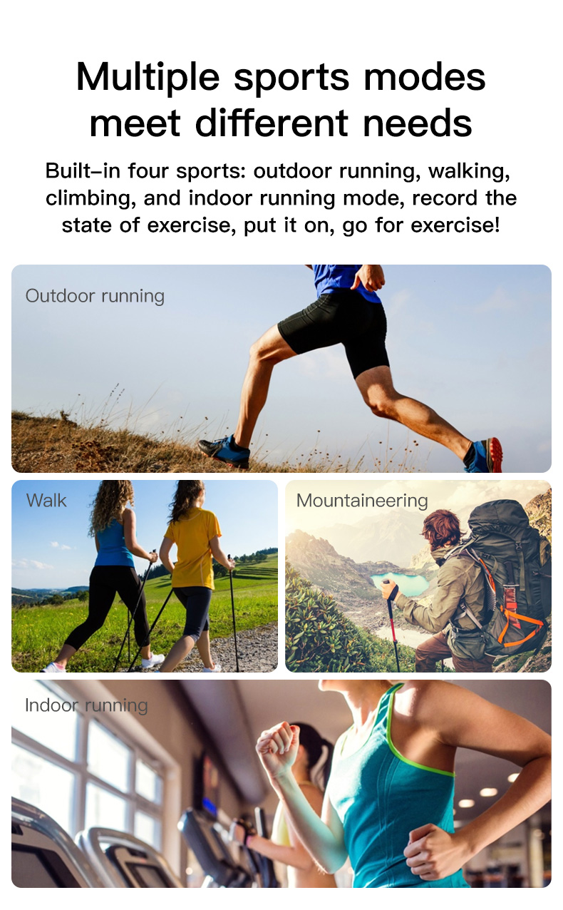 IP67 Waterproof Sports Smartwatch Zinc Alloy Watchband Monitor Blood Oxygen Wristband