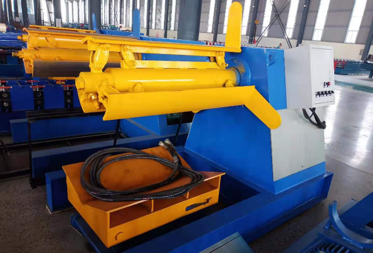 Single Head 600-1400mm Sheet Metal Decoiler Coil Unwinder Machine