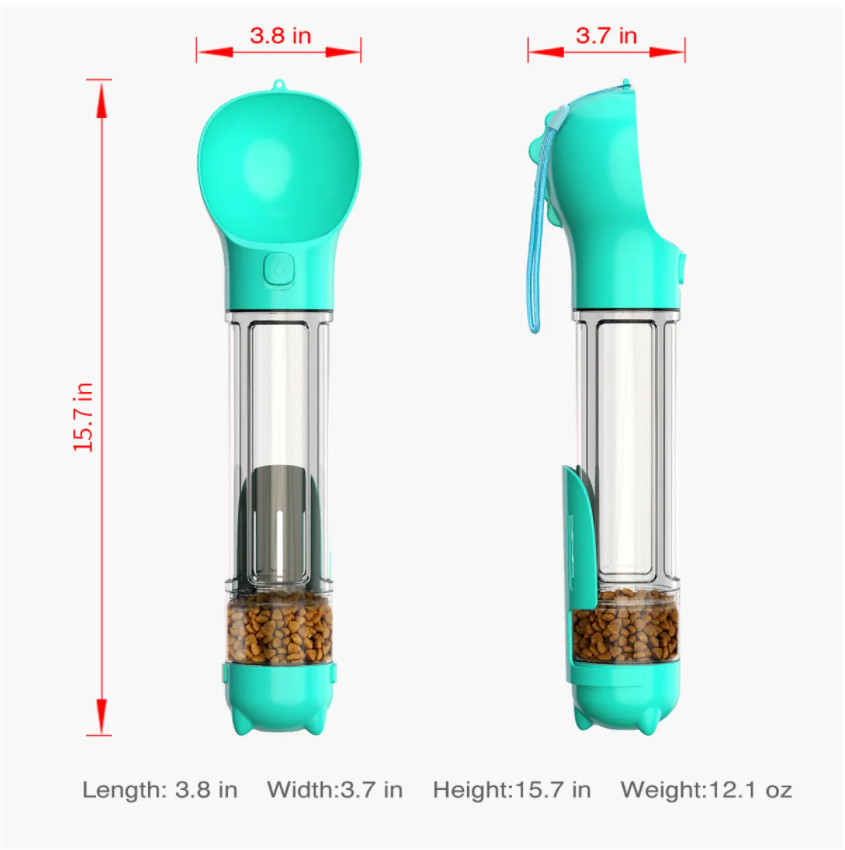 Multifunctional Portable Dog Water Bottle Leakproof Retractable Lightweight Pet Water Dispenser Bottle
