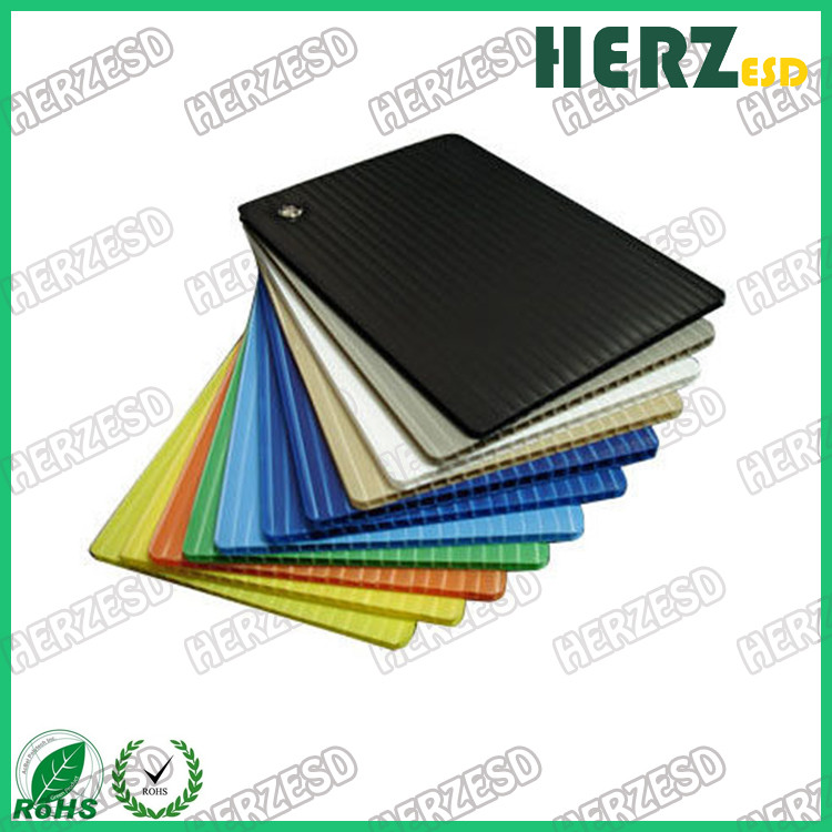 Conductive PP Sheet ESD Storage Box PP Corrugated Hollow Sheets Conductive PP Corrugated Sheet