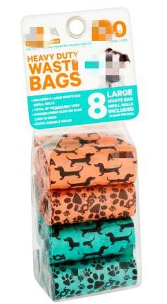 High Quality Eco-friendly Degradable Fashion With Printing Doggy Pet Dog Waste Poop Bags, Eco friendly pet dog waste poo