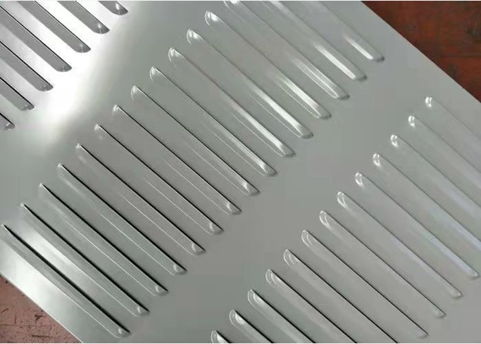 Louver Hole Perforated Metal Sheet , Aluminum Perforated Metal Screen Sheet