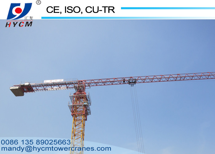 55m Jib 6/8ton 1.6*1.6*3m Split Mast Section QTP5515 Topless Flattop Tower Crane