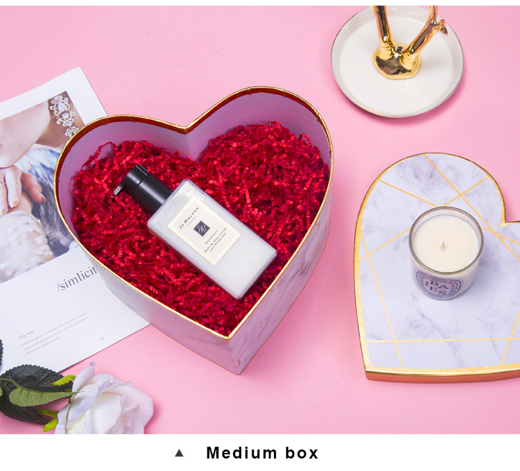 Biodegradable Cardboard Love Heart Shaped Chocolate Box For Christmas Valentine'S Day
