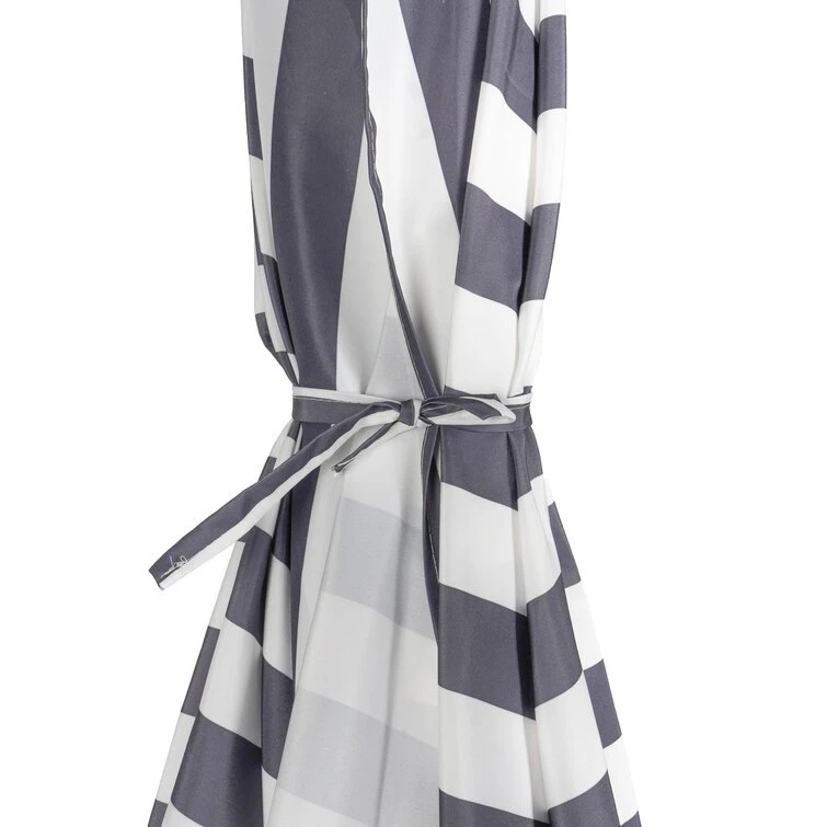 Half Umbrella Semicircular with Crank and Waterproof Cover 160/180g Polyester Fabric