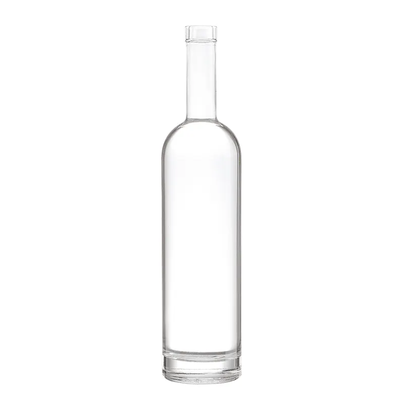 500ml 700ml 750ml Cork Whisky White Liquor Water Sauce Fruit Embossed Vodka Bottle