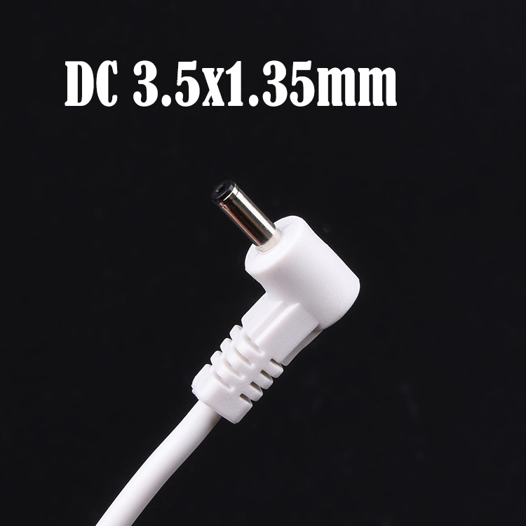 Custom 90 Degree Angle 1m USB to DC Male 3.5x1.35mm Power Extension Cable