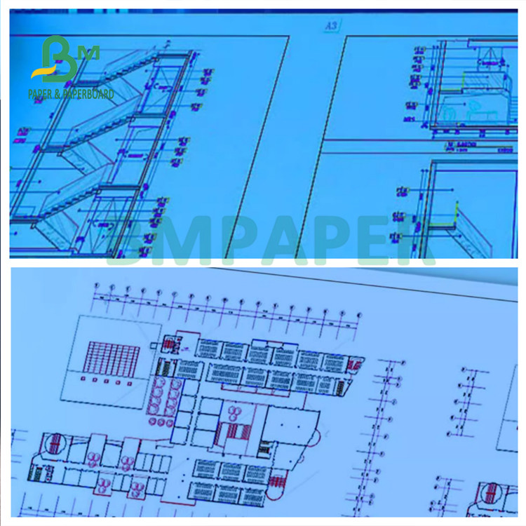 One side blue Engineering Bond Paper for Engineering and Architectural Design