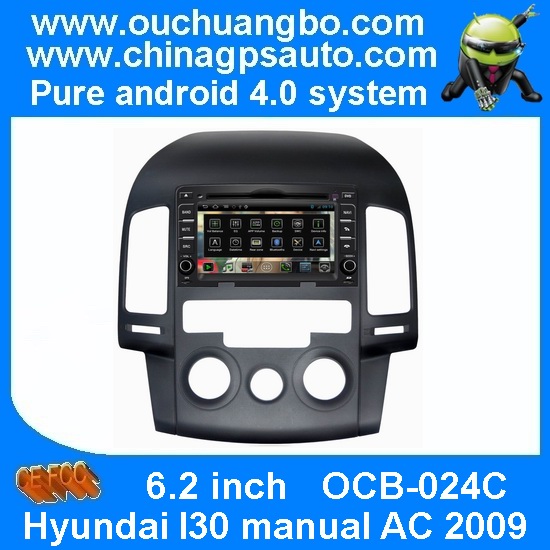 Ouchuangbo S150 pure android 4.0 Hyundai I30 manual AC 2009 car gps navi built-in bluetooth TV audio player OCB-024C