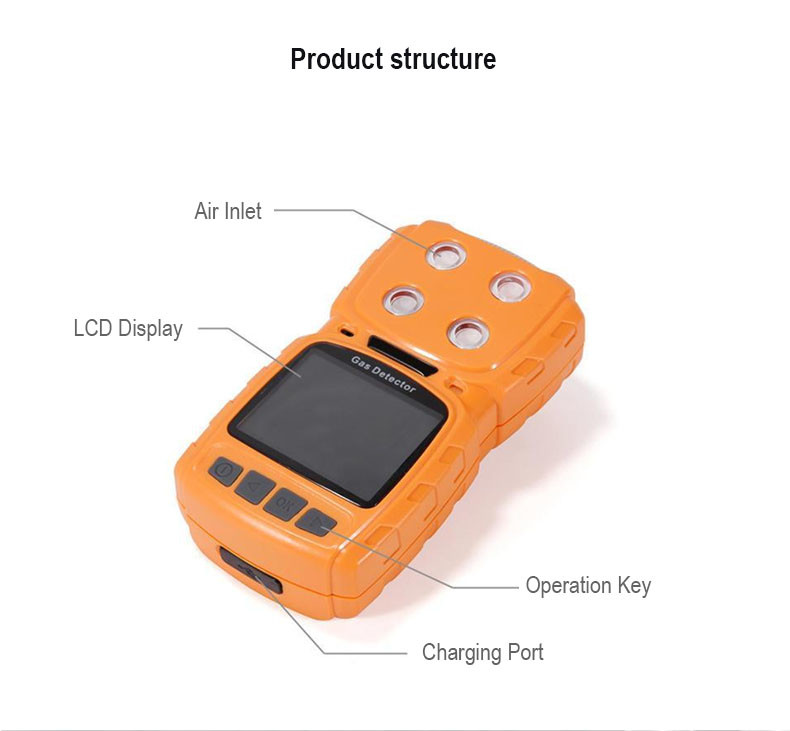Ms104k Portable Natural Gas Leak Detector With Pump For Oil And Gas Stations
