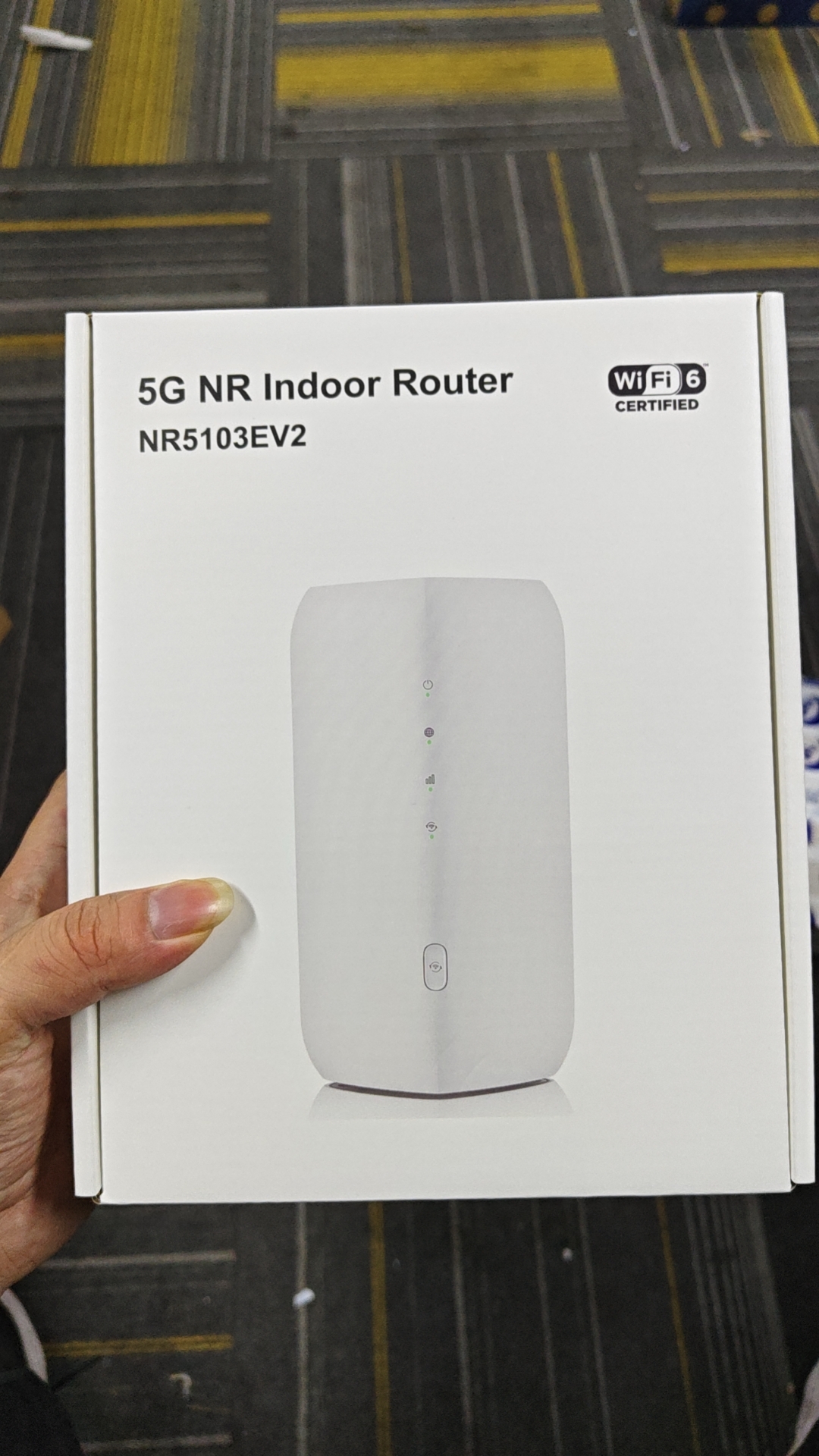 ZYXEL NR5103EV2 5G Router 5G NR Indoor Router 4.7Gbps WiFi6 4G LTE Cat19 5G WiFi CPE With Sim Card Slot WIFI6+ Mesh TS9 Ports