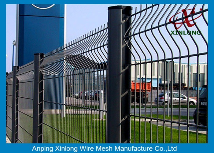 Galvanized Steel Security Outdoor Welded Wire Mesh Fence 1.8m Height
