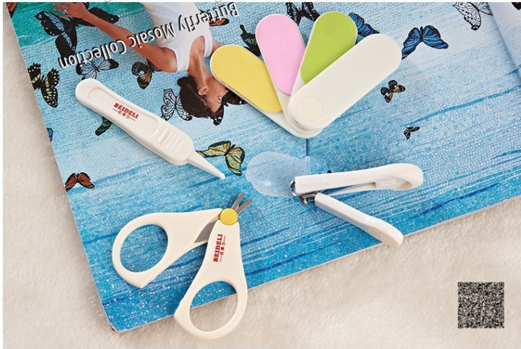4 Pcs Baby Nail Care Set / Baby Grooming Nail Cutter Clipper Toddler Scissor Kit