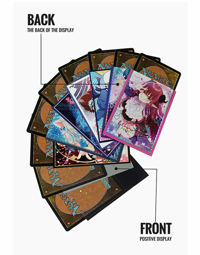 Hologrpahic Printed Card Sleeves For MTG, POKEMON, WS Etc Art Print Trading Card Sleeve
