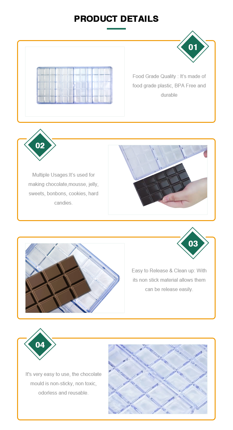 DIY Custom Chocolate Molds Handmade 3D Round Shape Chocolate Mould
