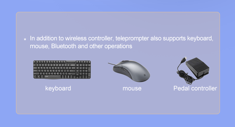 Camera Teleprompter 22 inch Dual Screen with Remote Controller and Studio Software