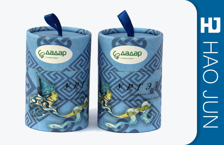 Customized Logo Handmade Cardboard Luxury Round Gift Candle Packing Boxes