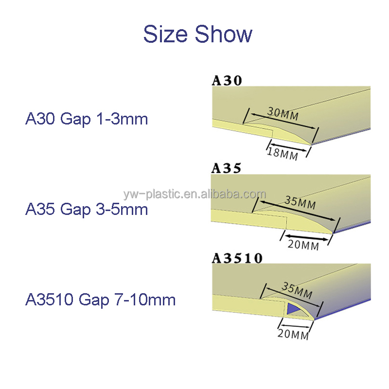 Sample 5-7 Days Flooring Accessories PVC Vinyl Transition Strip Reducers Edge