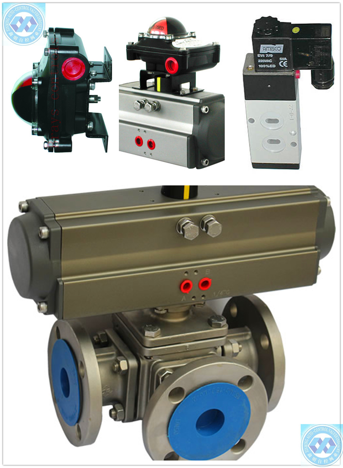 single acting pneumatic valve actuator 3 position pneumatic actuator