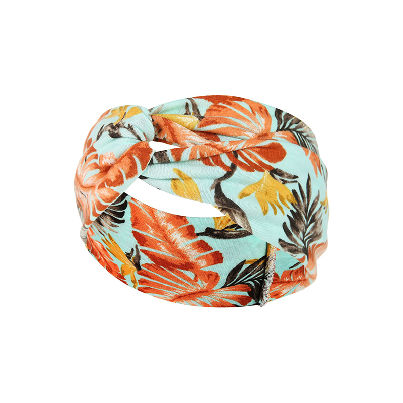 100% Polyester Women Head Scarves Multicolor Custom Elastic Headbands