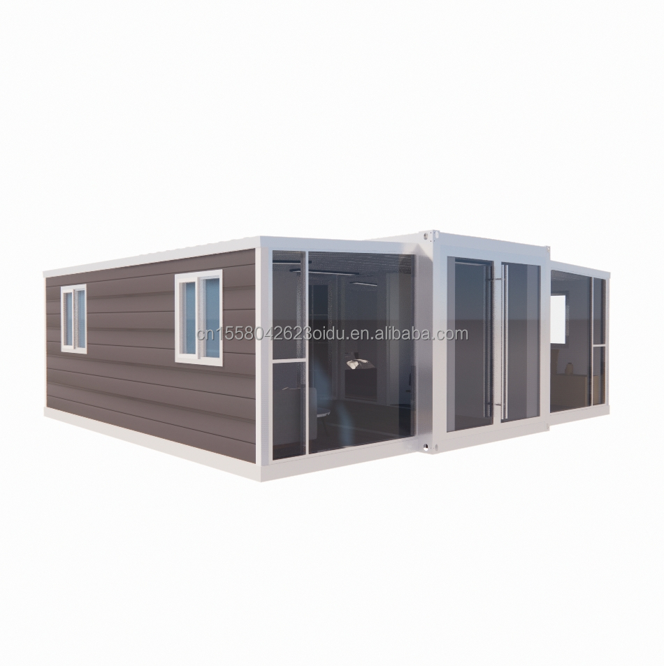 Modern 20ft Prefabricated Australia Foldable Mobile Homes Modular Extendable Container House with 3D Model/CAD Drawings