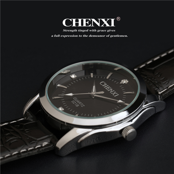 Black White Watch Wholesale Top Quality Stainless Steel Summer Fashion Leather Watch