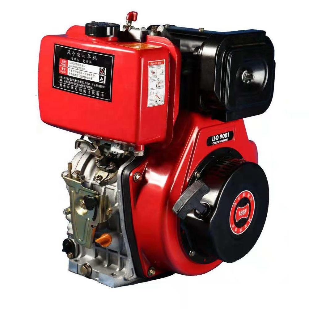 Single Cylinder Air Cooled Diesel Engine Direct Injection 186F Air Cooled Motor