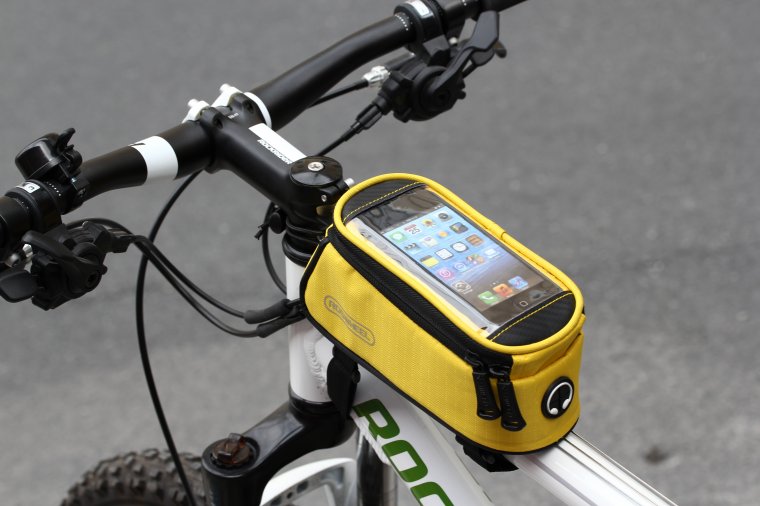 Roswheel 5.5 " L preto da bicicleta da bicicleta frente telefone Bag titular Pouch Zip par