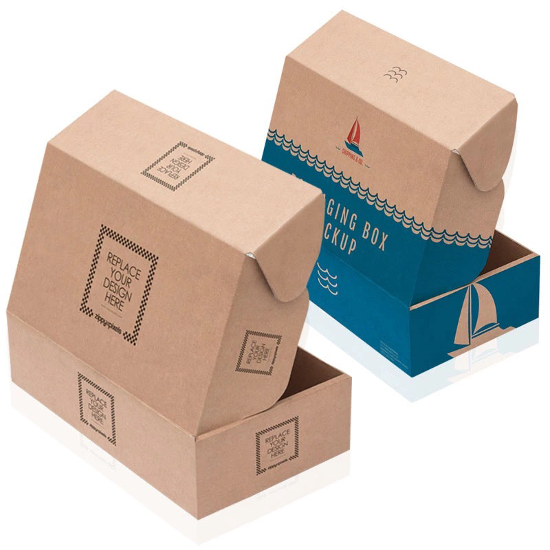 Hot Selling Price Recyclable Low Custom Brand Logo Printed Folding Kraft Shoe Corrugated Shipping Boxes