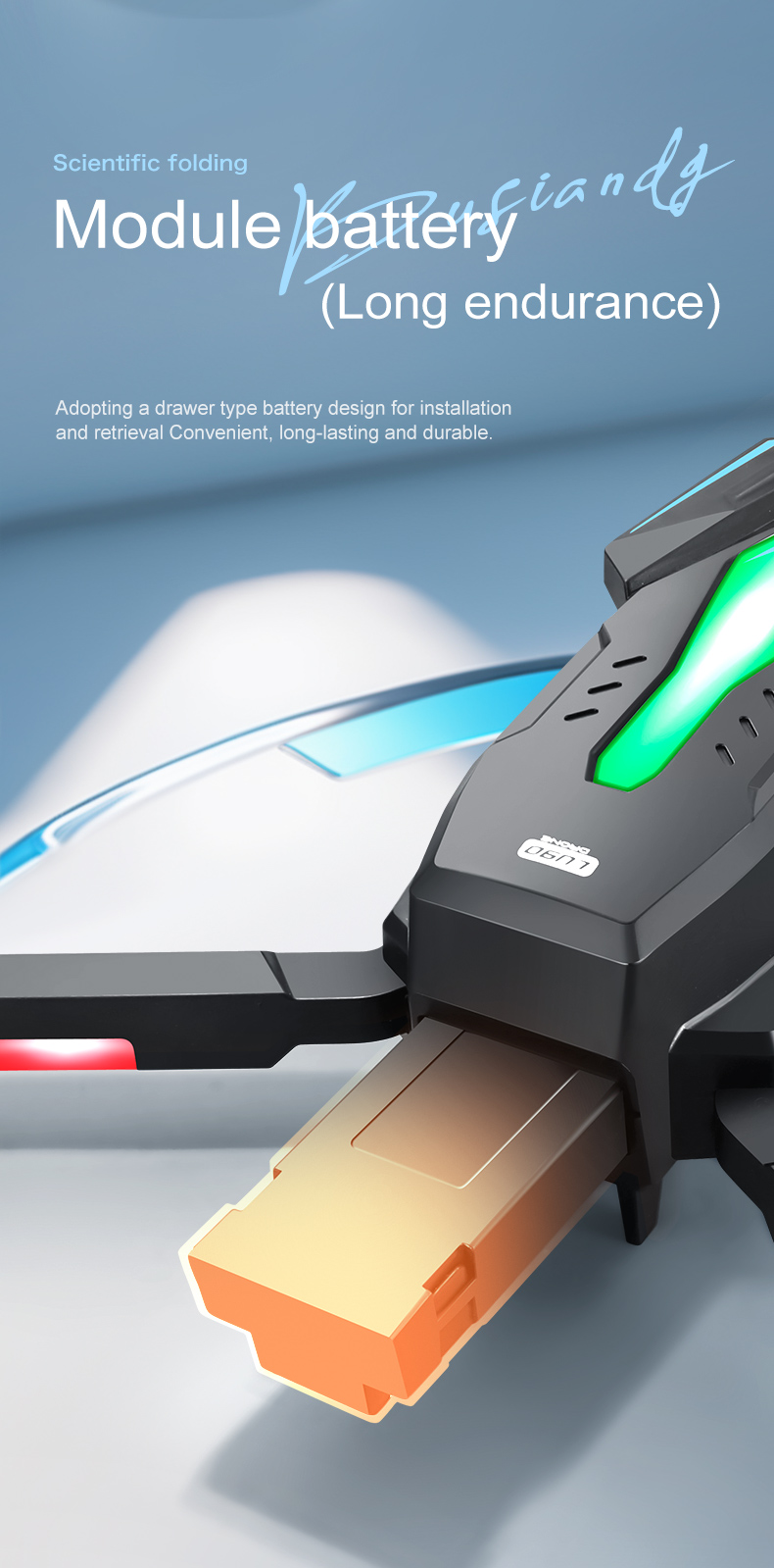 Beginner Drones Three-axis Flow Positioning Brushless Mini Foldable Drone with Infrared Obstacle Avoidance and 4k Camera