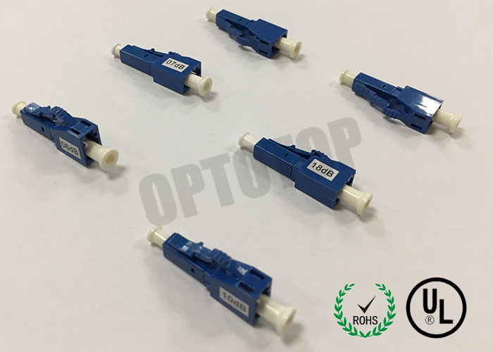 LC UPC or APC Polish Low PDL Fiber Optical Attenuator Low back refection , insertion loss