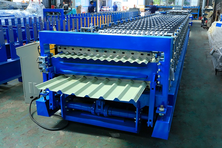 Metal Roofing Panel Double Layer Roll Forming Machine 12-15m/Min Capacity