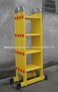 Buy cheap Yellow Foldable 15.6ft 4x4 Aluminium Scaffolding Ladder product