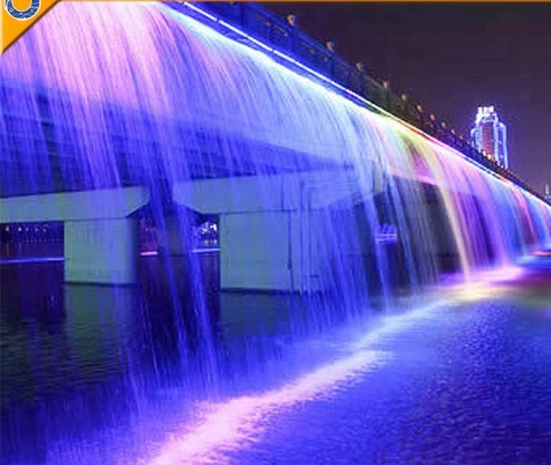 Special LED Lighting Wide Outdoor Water Fall Fountain