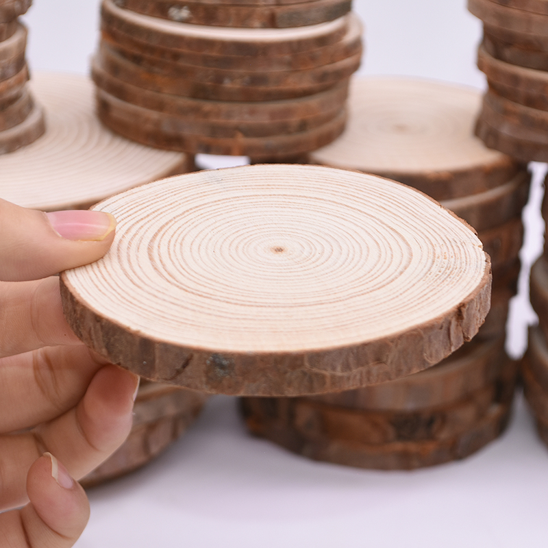 Bark Log 12cm Unfinished Wood Crafts Natural Wood Slices