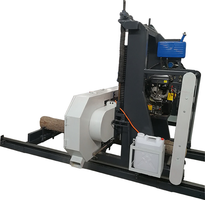 Diesel Engine Portabe Horizontal Band Saw Cutting Machine For Wood