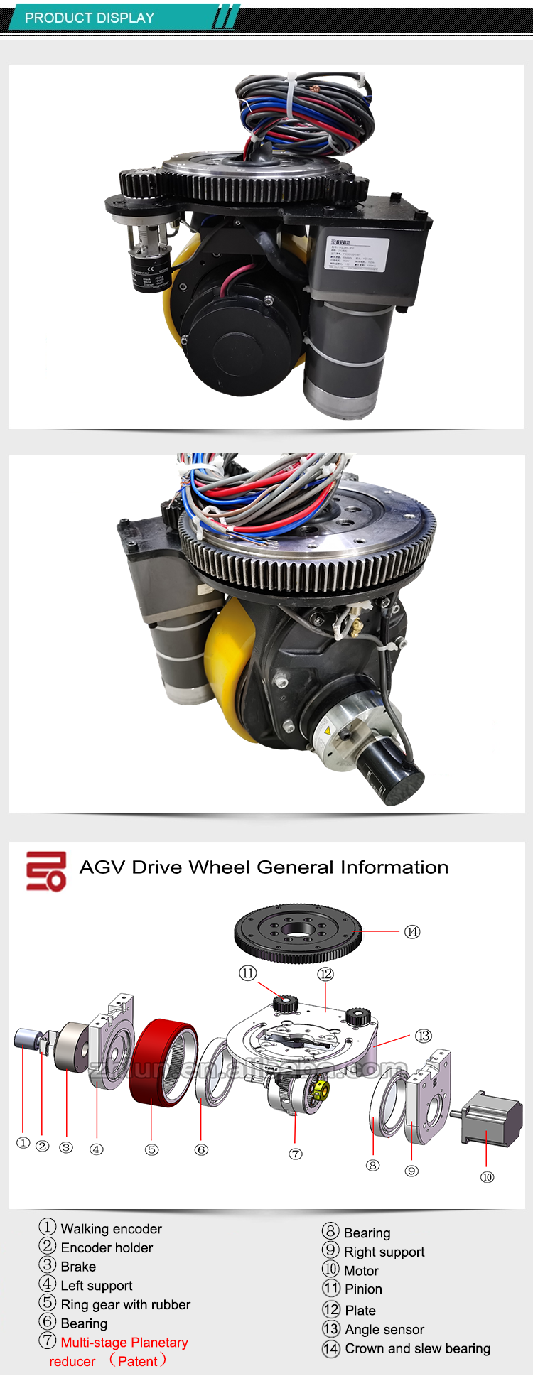 ZHLUN ZL-210  Drive Wheel for Forklift and AGV