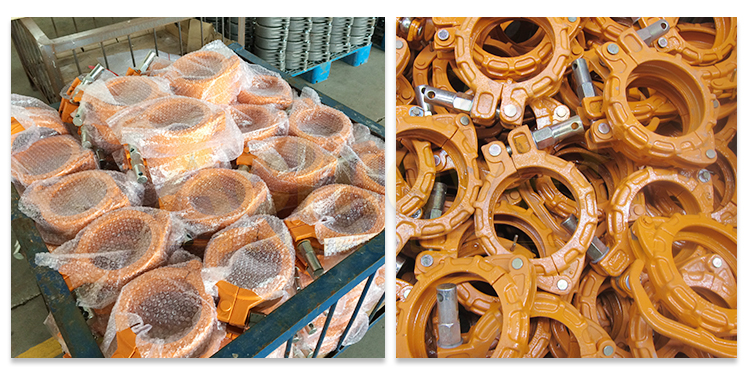 DN100 DN125 Concrete Pump Pipe Clamp For ZOOMLION