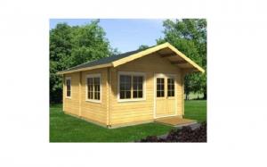 China Eco-friendly Outdoor Wooden House , 630*450cm Log Cabin Wooden House on sale